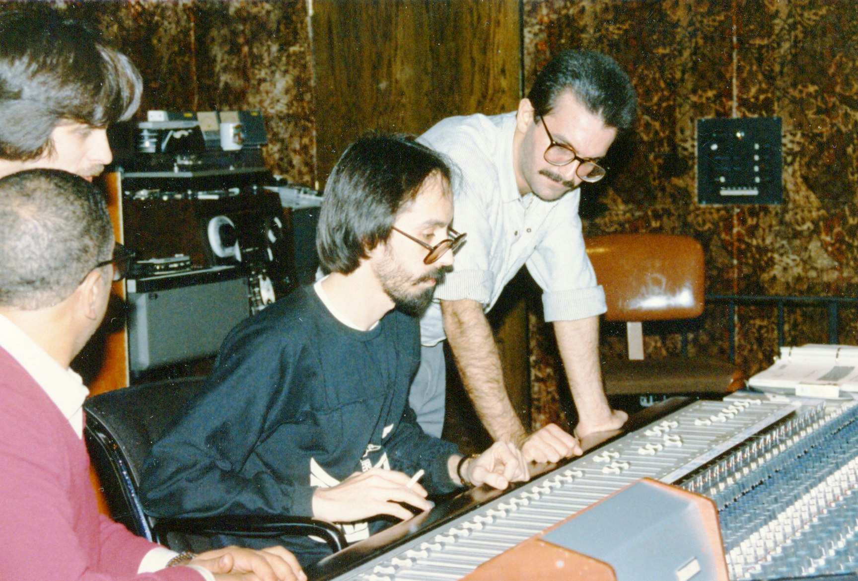 John Morales at Motown for a Temptations session.
